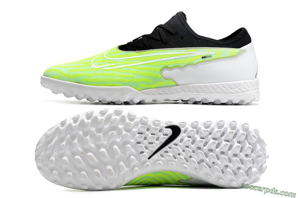 Nike React Phantom GX Pro TF Low-Tops Football Shoes - Green/Black/White 0