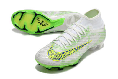 Nike Air Zoom Mercurial Superfly 9 Academy FG High-Tops Football Boots - White/Green/Yellow