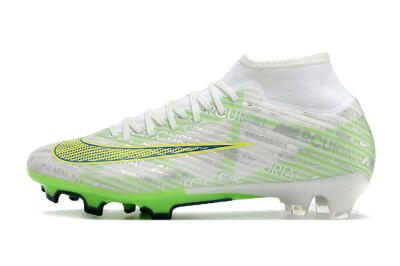Nike Air Zoom Mercurial Superfly 9 Academy FG High-Tops Football Boots - White/Green/Yellow