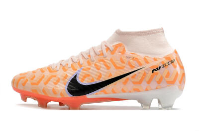 Nike Air Zoom Mercurial Superfly 9 Academy FG High-Tops Football Boots - Orange/Black/Purple