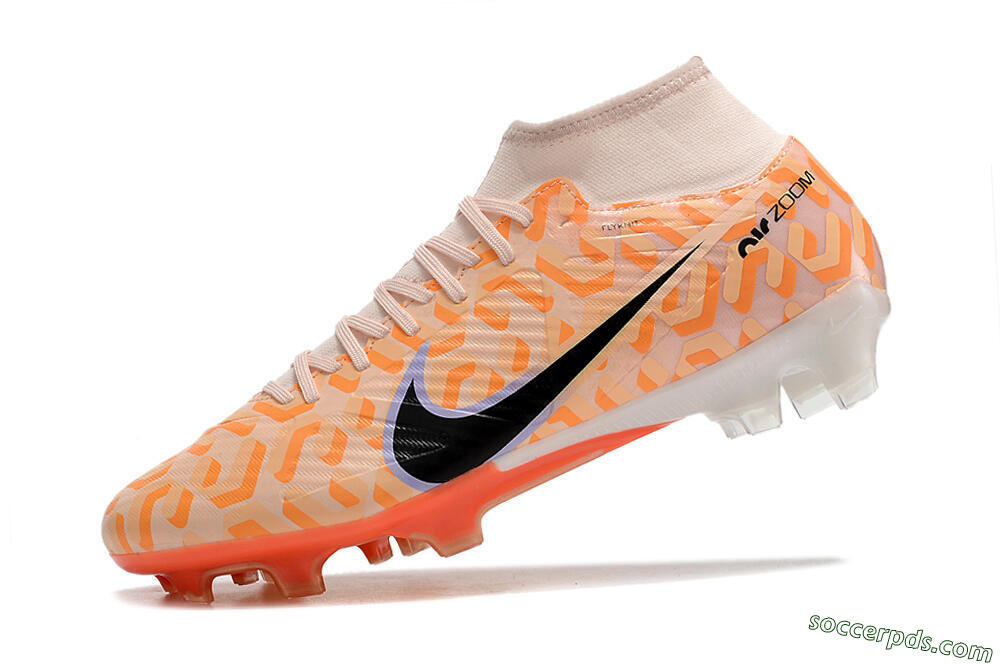 Nike Air Zoom Mercurial Superfly 9 Academy FG High-Tops Football Boots - Orange/Black/Purple 5