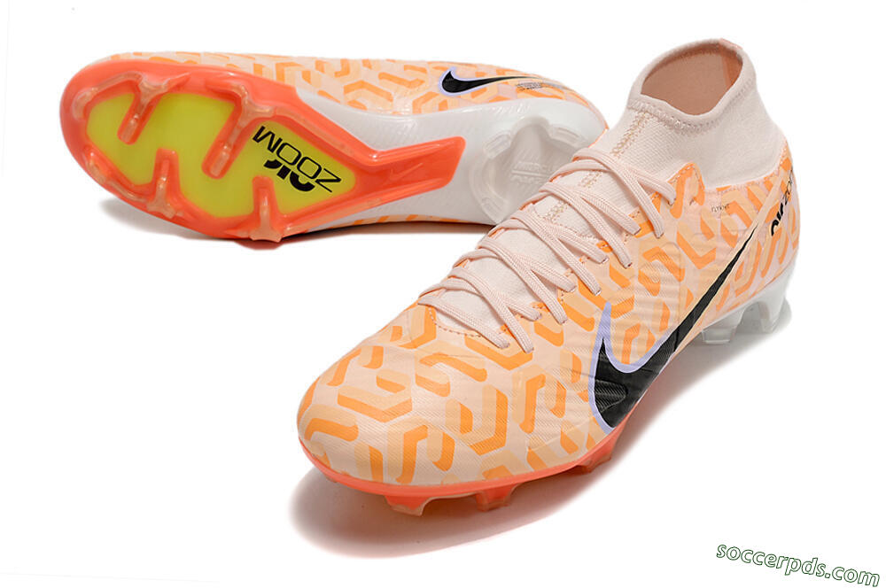Nike Air Zoom Mercurial Superfly 9 Academy FG High-Tops Football Boots - Orange/Black/Purple 3