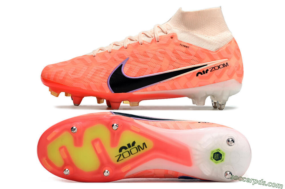 Nike Air Zoom Mercurial Superfly 9 Elite SG Low-Tops Football Boots - Orange/Black/Purple 0