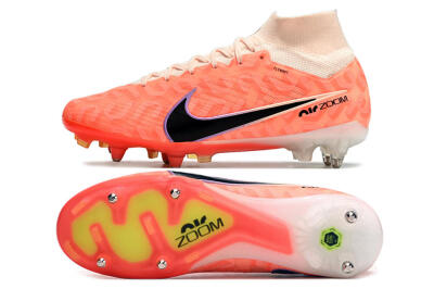Nike Air Zoom Mercurial Superfly 9 Elite SG Low-Tops Football Boots - Orange/Black/Purple