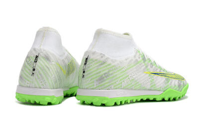 Nike Air Zoom Mercurial Superfly 9 Academy TF High-Tops Football Shoes - White/Green/Yellow