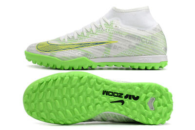 Nike Air Zoom Mercurial Superfly 9 Academy TF High-Tops Football Shoes - White/Green/Yellow