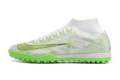 Nike Air Zoom Mercurial Superfly 9 Academy TF High-Tops Football Shoes - White/Green/Yellow