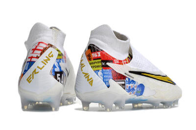 Harry Kane x Nike Phantom GX DF Elite FG Low-Tops Football Boots - White/Gold/Blue