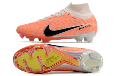 Nike Air Zoom Mercurial Superfly 9 Elite FG High-Tops Football Boots - White/Orange/Black