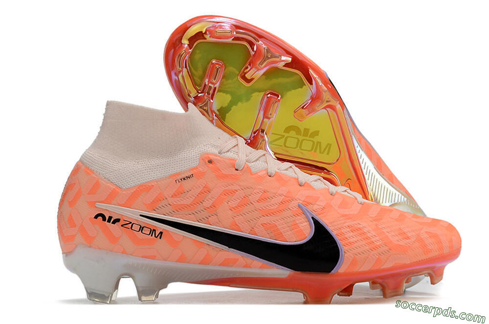 Nike Air Zoom Mercurial Superfly 9 Elite FG High-Tops Football Boots - White/Orange/Black 1