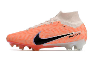 Nike Air Zoom Mercurial Superfly 9 Elite FG High-Tops Football Boots - White/Orange/Black