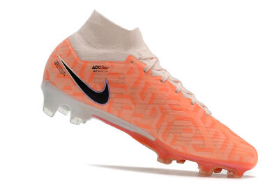Nike Air Zoom Mercurial Superfly 9 Elite FG High-Tops Football Boots - White/Orange/Black