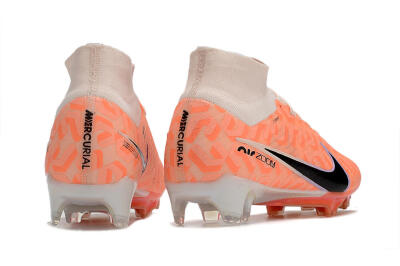 Nike Air Zoom Mercurial Superfly 9 Elite FG High-Tops Football Boots - White/Orange/Black