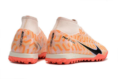 Nike Air Zoom Mercurial Superfly 9 Elite TF High-Tops Football Shoes - Orange/White/Black