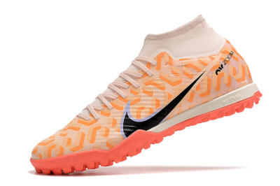 Nike Air Zoom Mercurial Superfly 9 Elite TF High-Tops Football Shoes - Orange/White/Black