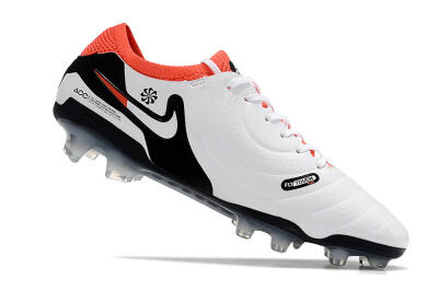 Nike Tiempo Legend 10 Elite FG Low-Tops Football Boots - White/Black/Red
