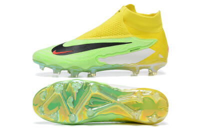 Nike Phantom GX Elite DF FG High-Tops Football Boots - Green/Yellow/Black