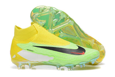 Nike Phantom GX Elite DF FG High-Tops Football Boots - Green/Yellow/Black