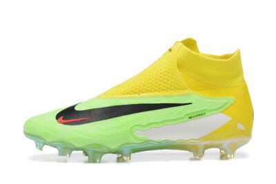 Nike Phantom GX Elite DF FG High-Tops Football Boots - Green/Yellow/Black