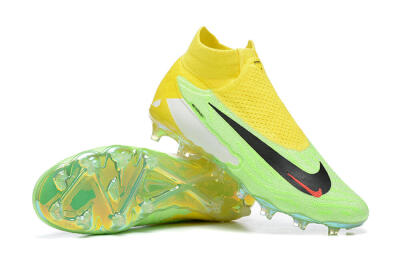 Nike Phantom GX Elite DF FG High-Tops Football Boots - Green/Yellow/Black