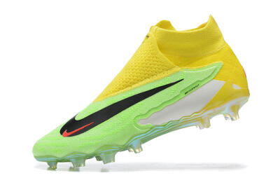 Nike Phantom GX Elite DF FG High-Tops Football Boots - Green/Yellow/Black