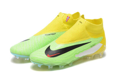 Nike Phantom GX Elite DF FG High-Tops Football Boots - Green/Yellow/Black