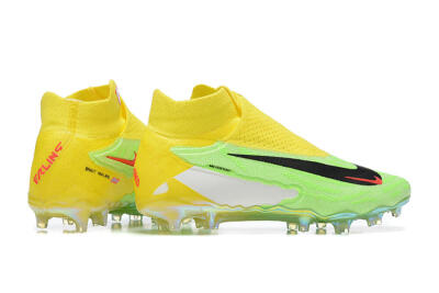 Nike Phantom GX Elite DF FG High-Tops Football Boots - Green/Yellow/Black