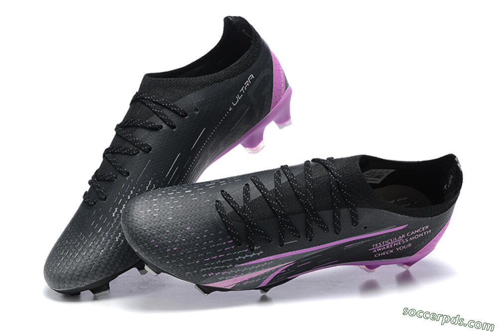 Puma Ultra Ultimate FG Low-Tops Football Boots - Black/Purple 5