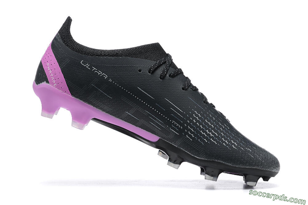 Puma Ultra Ultimate FG Low-Tops Football Boots - Black/Purple 6