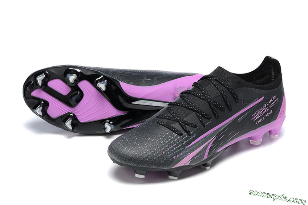 Puma Ultra Ultimate FG Low-Tops Football Boots - Black/Purple 3