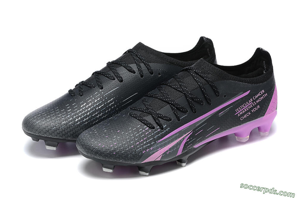 Puma Ultra Ultimate FG Low-Tops Football Boots - Black/Purple 9
