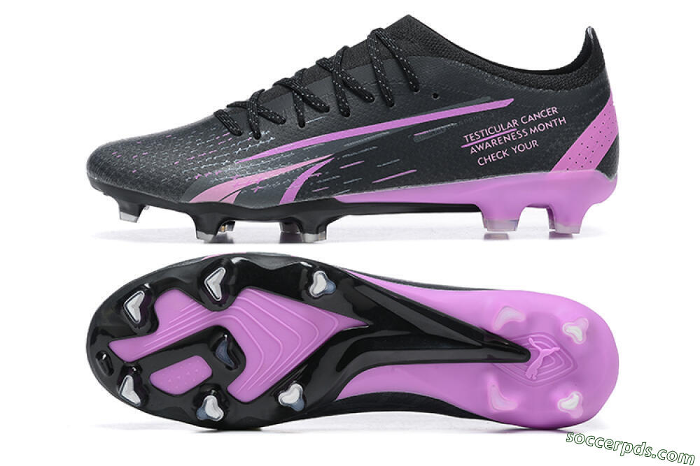 Puma Ultra Ultimate FG Low-Tops Football Boots - Black/Purple 0