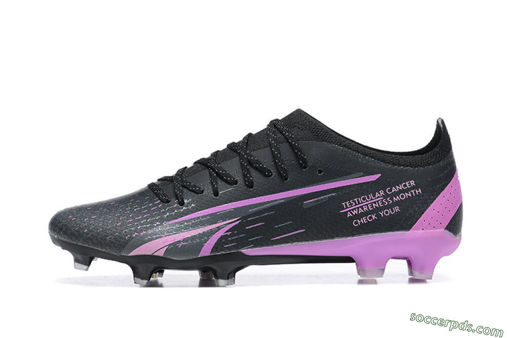 Puma Ultra Ultimate FG Low-Tops Football Boots - Black/Purple 2