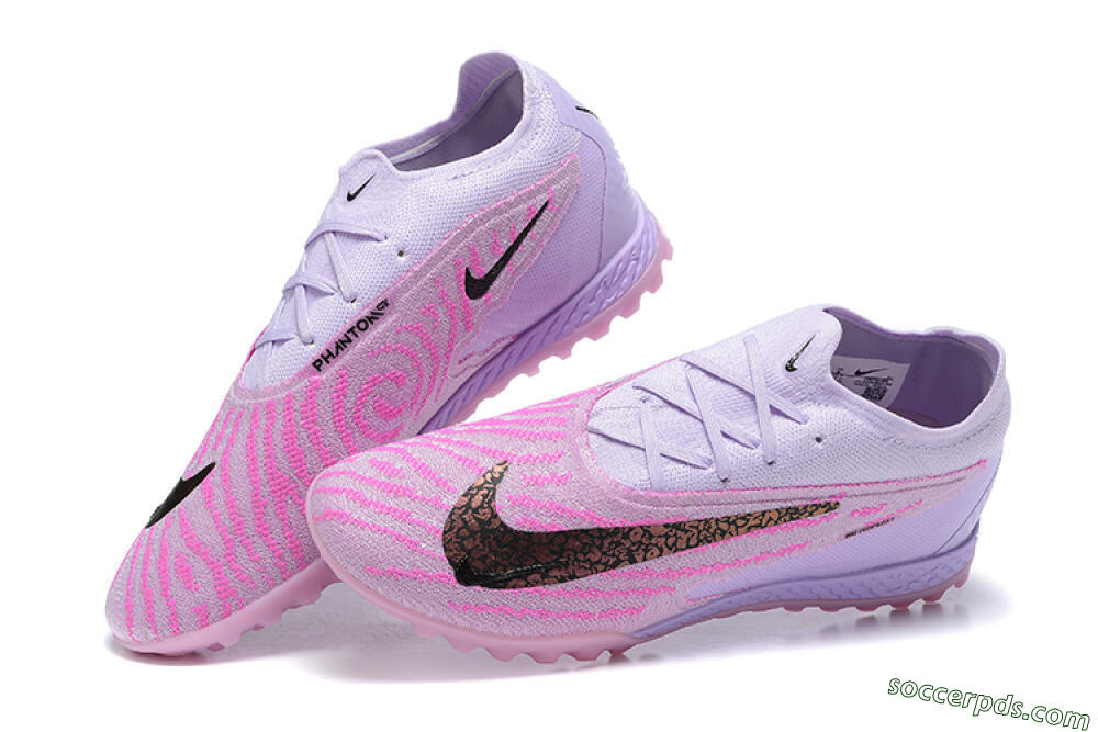 Nike Phantom GX Elite TF Low-Tops Football Shoes - Purple/Pink/Black 5