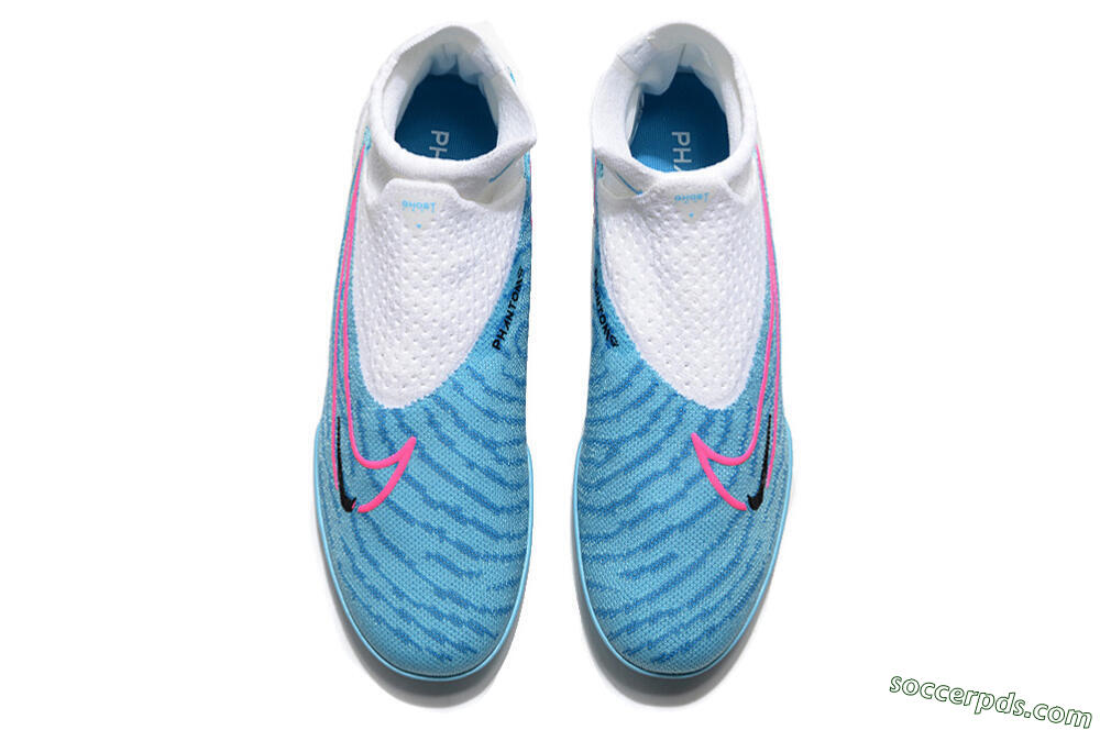 Nike Phantom GX Elite DF TF High-Tops Football Shoes - Blue/Pink/White 4