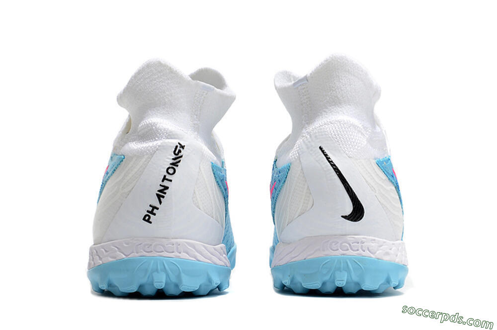 Nike Phantom GX Elite DF TF High-Tops Football Shoes - Blue/Pink/White 5