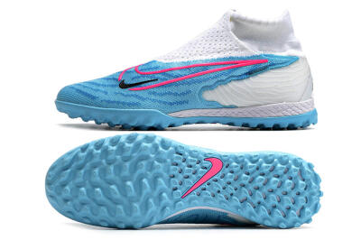 Nike Phantom GX Elite DF TF High-Tops Football Shoes - Blue/Pink/White