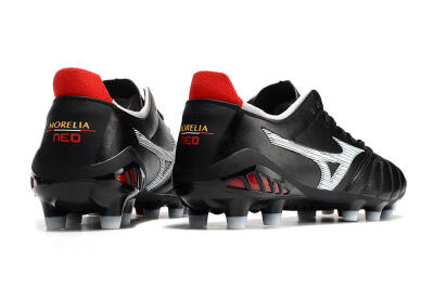 Mizuno Morelia Neo 3 Pro FG Low-Tops Football Boots - Black/White/Red