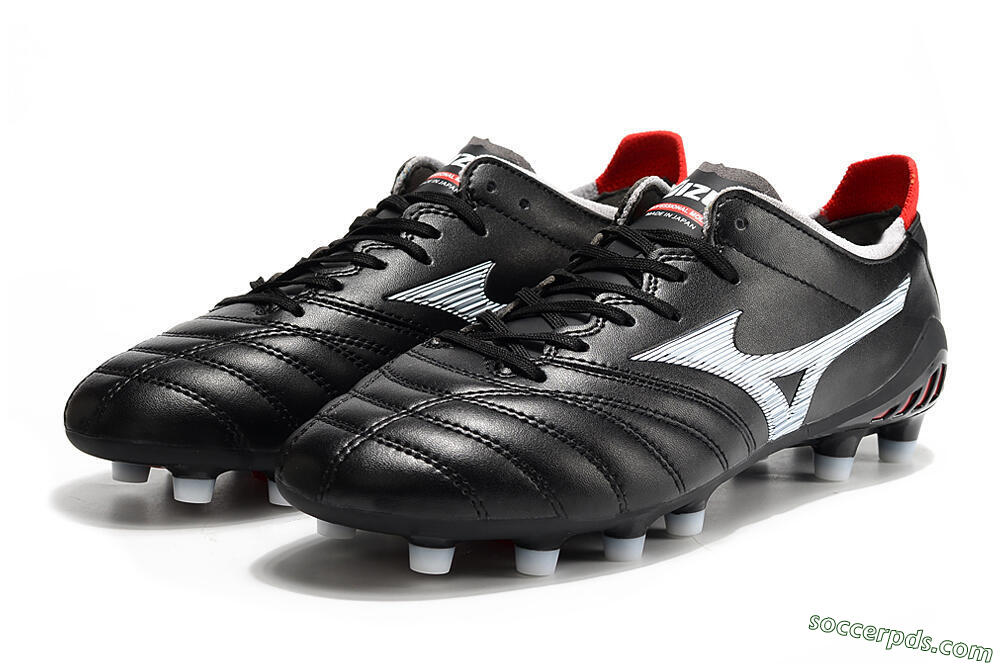 Mizuno Morelia Neo 3 Pro FG Low-Tops Football Boots - Black/White/Red 9