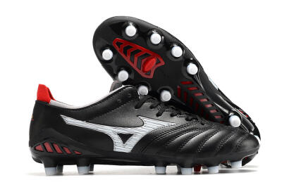Mizuno Morelia Neo 3 Pro FG Low-Tops Football Boots - Black/White/Red