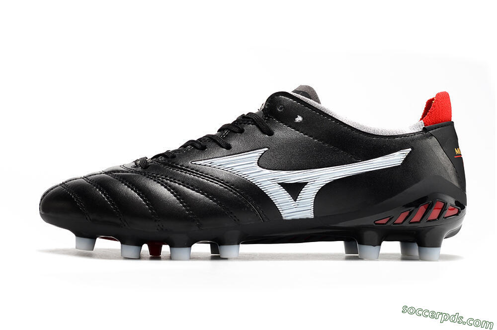 Mizuno Morelia Neo 3 Pro FG Low-Tops Football Boots - Black/White/Red 2