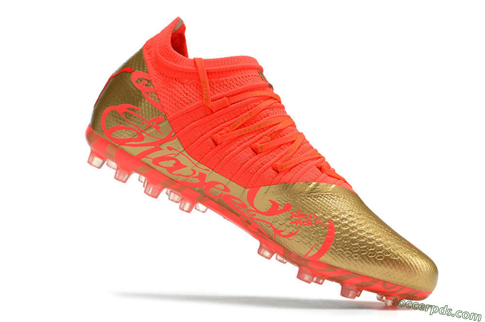 Puma Future Z 1.3 Instinct MG Low-Tops Football Boots - Red/Gold 6