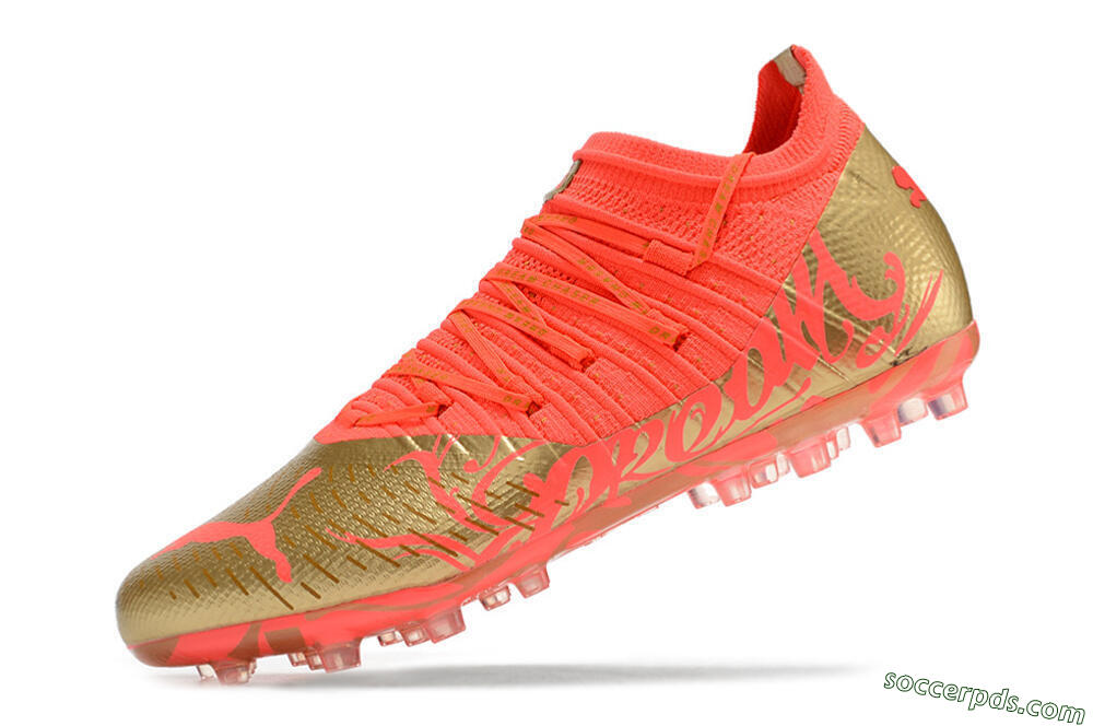 Puma Future Z 1.3 Instinct MG Low-Tops Football Boots - Red/Gold 7