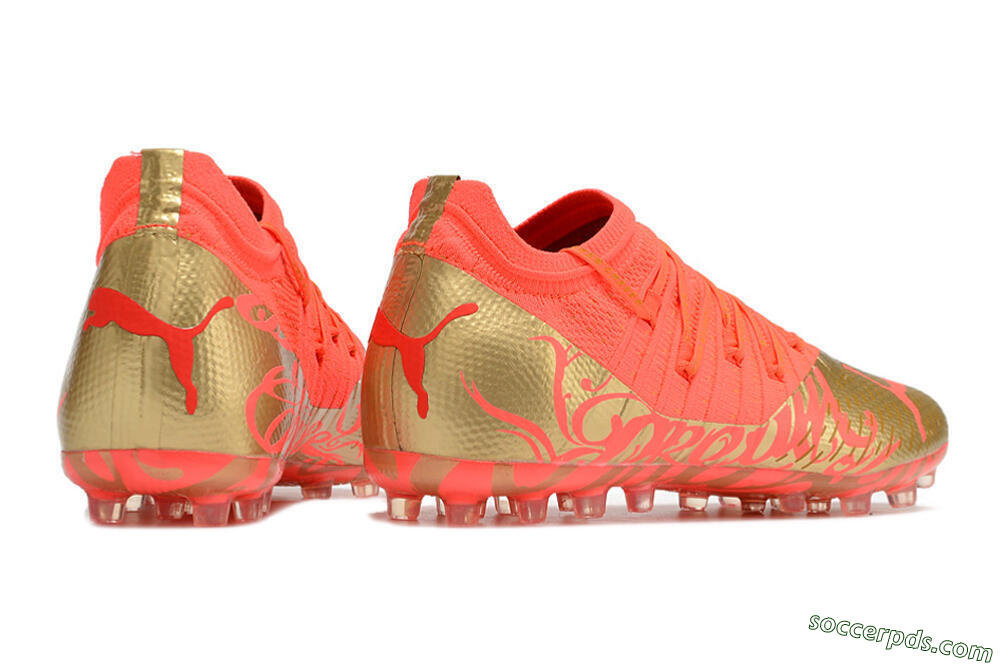 Puma Future Z 1.3 Instinct MG Low-Tops Football Boots - Red/Gold 9