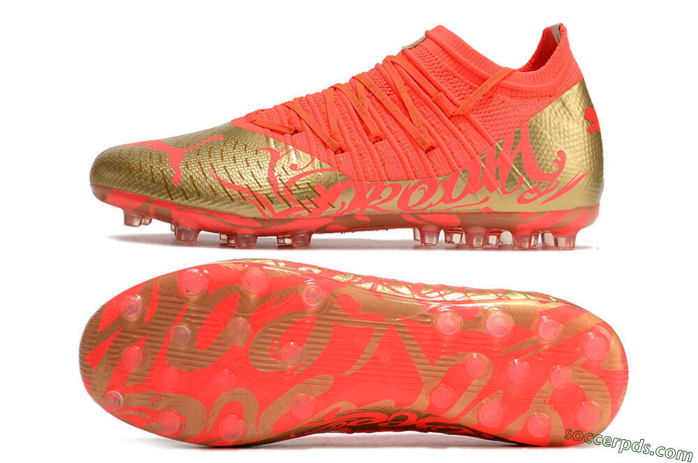 Puma Future Z 1.3 Instinct MG Low-Tops Football Boots - Red/Gold 0