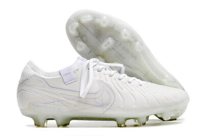 Nike Tiempo Legend 10 Elite FG Low-Tops Football Boots - White/Purple