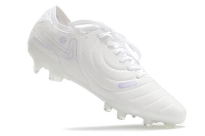 Nike Tiempo Legend 10 Elite FG Low-Tops Football Boots - White/Purple