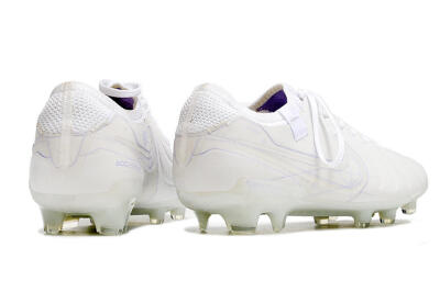 Nike Tiempo Legend 10 Elite FG Low-Tops Football Boots - White/Purple