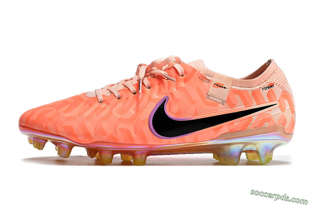 Nike Tiempo Legend 10 Elite FG Low-Tops Football Boots - Pink/Black 2