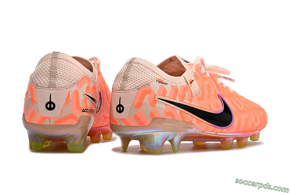 Nike Tiempo Legend 10 Elite FG Low-Tops Football Boots - Pink/Black 6